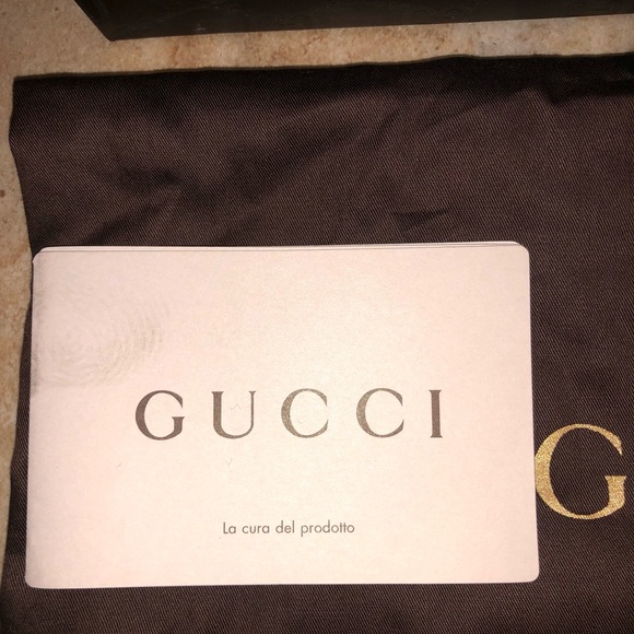 Authentic New In Box Gucci Vernice Crystal Nero Ankle Booties Size 7 - Picture 11 of 13